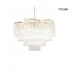 Złota lampa wisząca żyrandol do salonu w stylu glamour kryształowa LUMA 80 MSE1501100569 MOOSEE